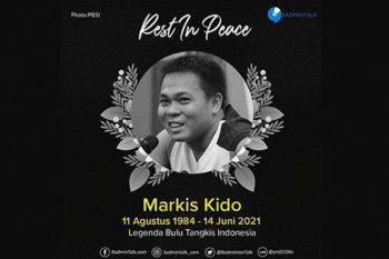 Turut berduka, Markis Kido meninggal saat bermain bulu tangkis