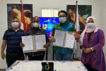 Kerjasama pengelolaan dana komersial Perparnas XVI Papua-LPDK resmi diteken