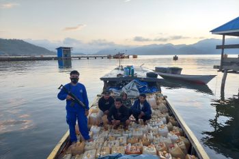 Polairud amankan 11 ton minyak tanah bersubsidi ilegal di Morut