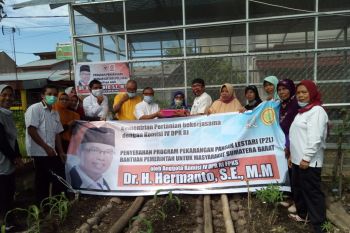 Agar warga tak bersorak lagi saat harga cabai tinggi, anggota DPR Hermanto berikan bantuan ini