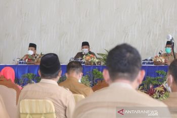 Pertama kerja, Bupati dan Wabup Siak kumpulkan camat dan kepala OPD