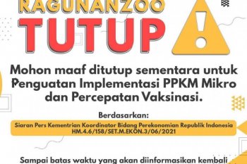 Taman Margasatwa Ragunan tutup sementara terkait lonjakan kasus COVID-19
