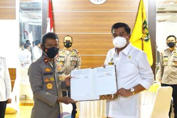 Pemkab Lampung Tengah hibahkan tanah Mako Brimob Kompi B