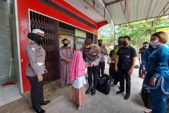 HUT Bhayangkara, Polres Dumai bhakti sosial dan penyuluhan prokes
