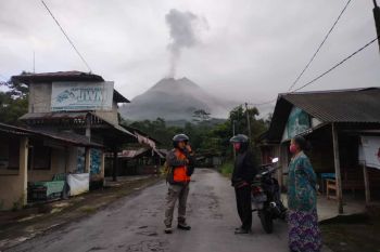 Sejumlah wilayah Sleman dilanda hujan abu usai guguran awan panas Merapi