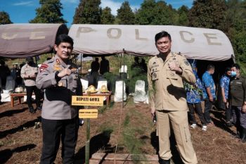 Polda Sulsel tanam seribu pohon peringati HUT ke-75 Bhayangkara