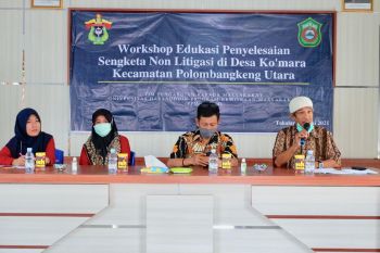 Tim Pengabdian Unhas mengedukasi warga soal sengketa non-litigasi di Takalar