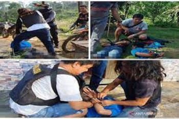 Menyerang petugas, polisi tembak tiga perampok bersenjata api di Kotabaru