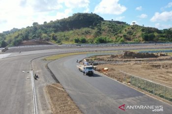 Konstruksi lintasan sirkuit MotoGP Mandalika mencapai 78,6 persen