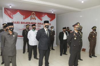 Wabup Pringsewu ikuti upacara Hari Bhayangkara ke-75 secara virtual