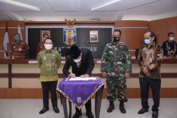 Bupati Waykanan hadiri vicon musrenbang RPJMD 2021-2026