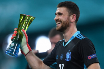 Penjaga gawang Spanyol Unai Simon jadi "Star of the Match"