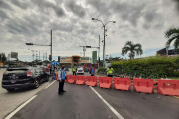 Lima pintu keluar tol Semarang ditutup