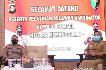 Polda Sumsel siapkan relawan  vaksinator COVID-19