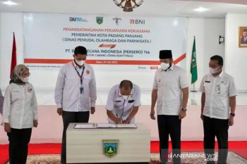 Gunakan Tap Cash, Disporapar Padang Panjang jalin kerja sama dengan BNI