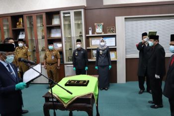 Bupati Pringsewu lantik 3 pejabat pimpinan tinggi pratama