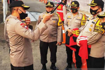 Polrestabes Palembang turunkan 320 personel  awasi pengetatan PPKM