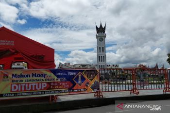 PPKM Darurat di Bukittinggi, jalan disekat dan aktivitas  dibatasi
