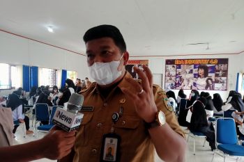 Peserta pelatihan BLK Lubuk Sikaping divaksin COVID-19 (Video)