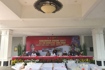 Polri musnahkan 3,6 ton sabu-sabu hasil pengungkapan kasus