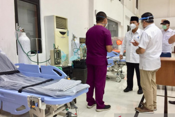 Menhan Prabowo tinjau kesiapan Pusdiklat Jemenhan sebagai RS satelit COVID-19
