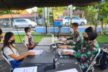 Pelaksanaan Serbuan Vaksinasi  Lanud Sam Ratulangi berjalan baik