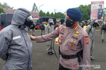 100 personel Brimob Jambi siaga bantu penanganan COVID-19