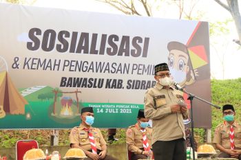 Bawaslu Sulsel dorong Pramuka ikut mencegah praktik politik uang