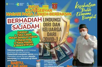 Nagari di Agam beri hadiah warga ikuti vaksinasi COVID-19