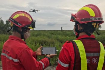 Perusahaan HTI Bumi Mekar Hijau gunakan teknologi drone cegah karhutla