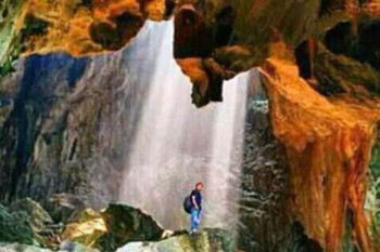 Catching rainbow over Meratus Mountains