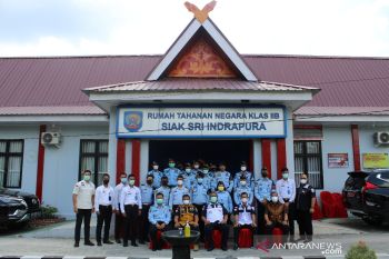 Kanwil Kemenkumham Riau kunjungi Rutan Siak, beri penguatan tupoksi kepada petugas