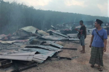 Rumah kongsi pekerja Indonesia di Malaysia terbakar
