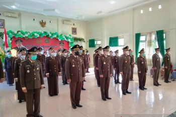 Upacara Hari Bhakti Adhyaksa di Kejari Pasaman Barat dilaksanakan sederhana terapkan prokes