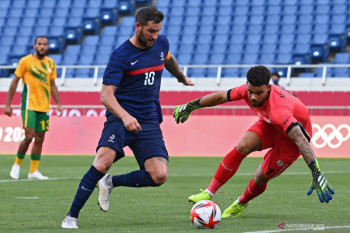 Prancis menang dramatis 4-3 atas Afrika Selatan sepak bola Olimpiade Tokyo