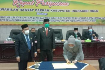 DPRD Inhu gelar paripurna penyampaian pidato bupati  pertama