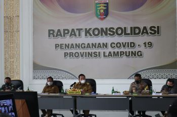 Gubernur Lampung pimpin rapat konsolidasi penanganan COVID-19