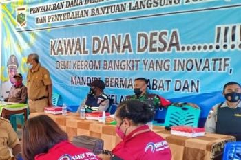 Penyaluran dana desa di perbatasan  dikawal Satgas TNI-Polri