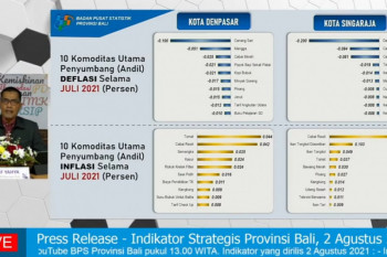 BPS catat ada 43 kedatangan wisman ke Bali dalam enam bulan