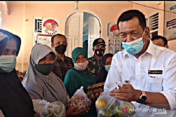 Bupati Pessel Rusma Yul Anwar serahkan bansos non tunai di Nagari Tambang