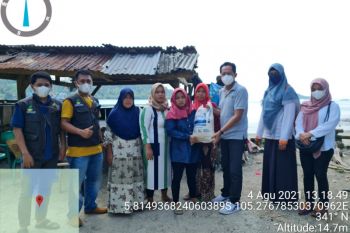 Kantor Pos Bandarlampung salurkan bantuan bagi masyarakat Pulau Legundi