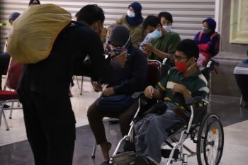 Polda DIY-Dinas Sosial Sleman menggelar vaksinasi bagi disabilitas