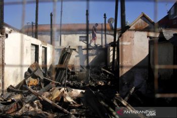 Kebakaran rumah di Makassar