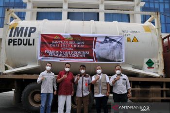 Gubernur Sulteng: Oksigen dari IMIP membantu penanganan COVID-19