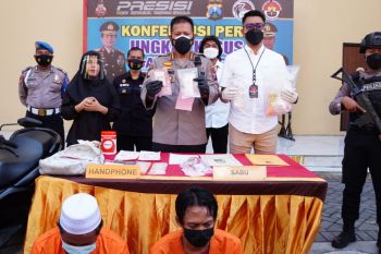 Satresnarkoba Polresta Sidoarjo tangkap dua pengedar sabu-sabu