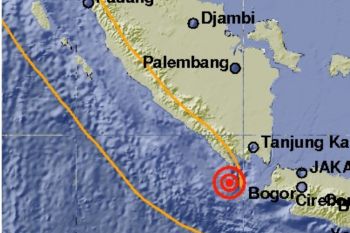 Gempa magnitudo 5,5 guncang Barat Daya Tanggamus, Lampung