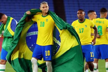 Brazil meraih medali emas Olimpiade 2020 usai kalahkan Spanyol 2-1