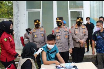 Polda Sumsel fasilitasi vaksinasi puluhan atlet difabel
