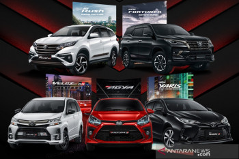 Tampilan lima model GAZOO Racing Agya hingga Veloz dari Toyota