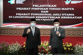 Menkes lantik Sekjen di Kemenkes dari lingkungan Kementerian Keuangan